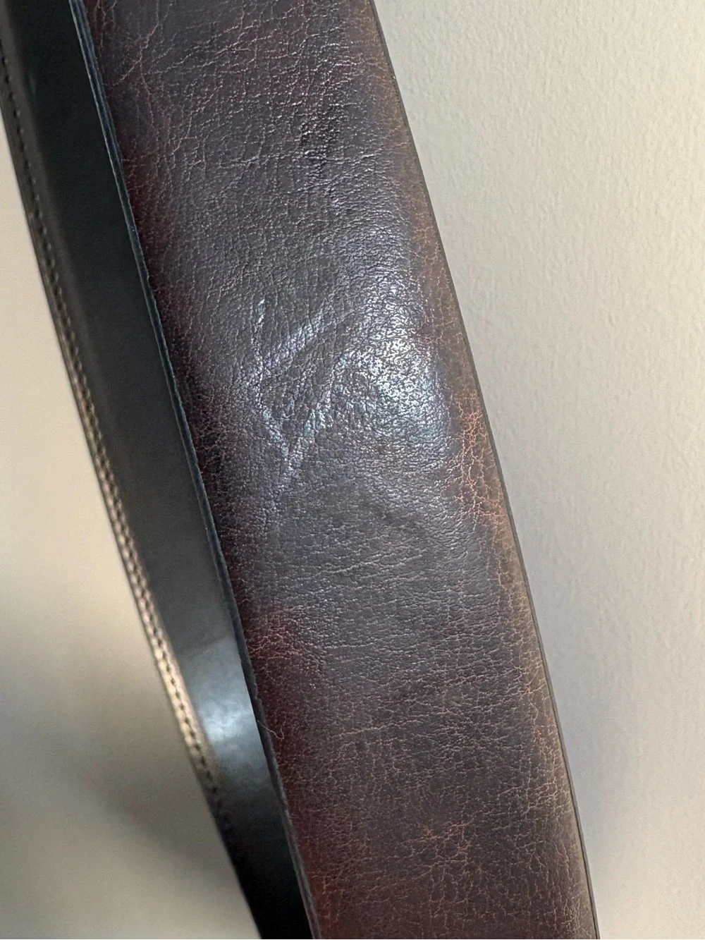 Geoffrey Beene Brown & Black Reversible Buckle Leather Belt